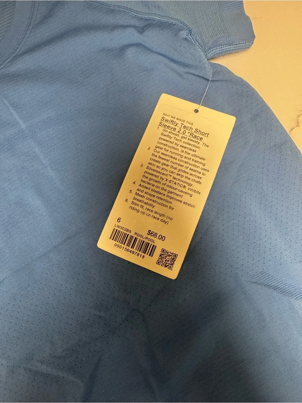 lululemon athletica Short Sleeve Tee in Light Blue